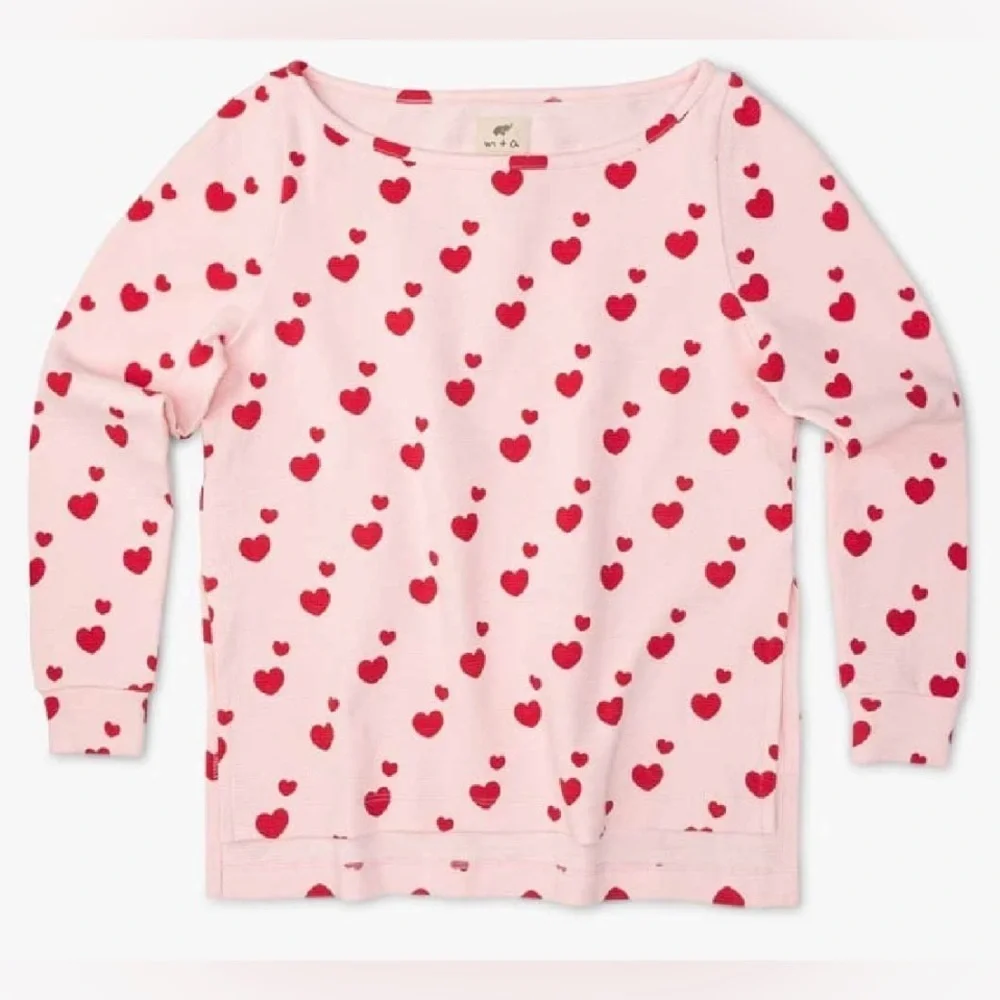 Monica + Andy Maternity hearts print pajamas - S - - Picture 2 of 5